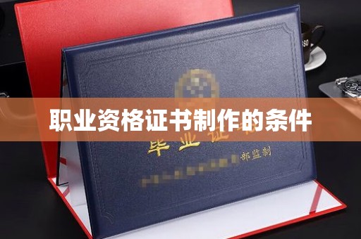沙依巴克职业资格证书制作的条件