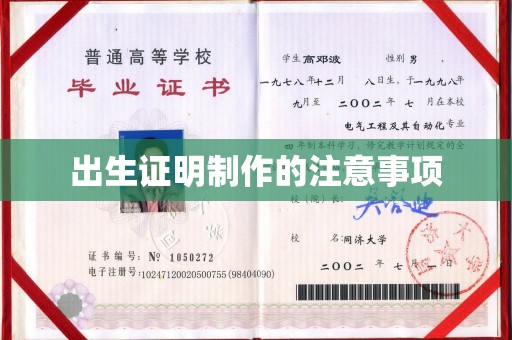 沙依巴克出生证明制作的注意事项