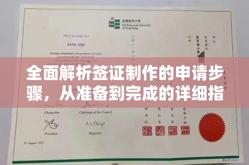 沙依巴克全面解析签证制作的申请步骤，从准备到完成的详细指南