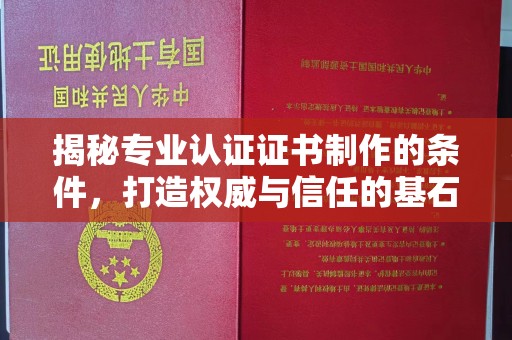 沙依巴克揭秘专业认证证书制作的条件，打造权威与信任的基石