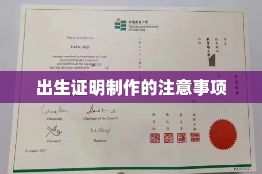 沙依巴克出生证明制作的注意事项