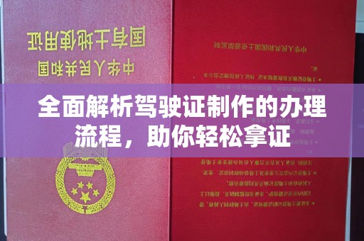 沙依巴克全面解析驾驶证制作的办理流程，助你轻松拿证