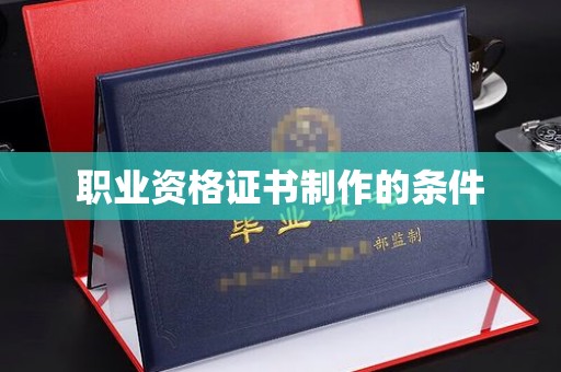 沙依巴克职业资格证书制作的条件