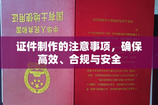 沙依巴克证件制作的注意事项，确保高效、合规与安全